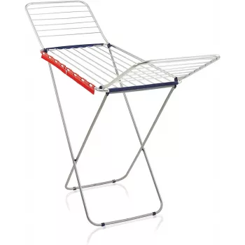 LEIFHEIT Classic Wäschetrockner Siena 200 Easy Aluminium - tendedero de 20 m con ala, plata/gris