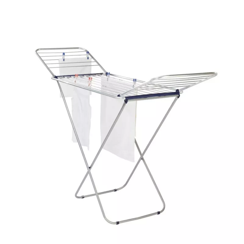 LEIFHEIT Classic Wäschetrockner Siena 200 Easy Aluminium - tendedero de 20 m con ala, plata/gris