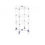 LEIFHEIT Classic Tower 270 tendedero para interior y exterior, 27 m de tendedero, plegable, 3 niveles, blanco/azul