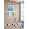 LEIFHEIT Classic Tower 270 tendedero para interior y exterior, 27 m de tendedero, plegable, 3 niveles, blanco/azul