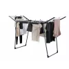 LEIFHEIT Pegasus 180 Solid Black Tendedero de alas, 18 m de cuerda, plegable, inoxidable, interior/exterior