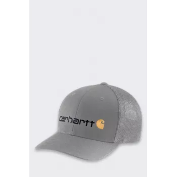 Carhartt Rugged Flex Oakland Cap Asphalt - gorra de béisbol de algodón elástico con banda para el sudor FastDry