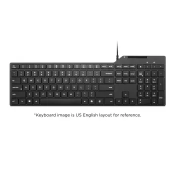 Lenovo USB-A teclado con lector de tarjetas inteligentes con cable 5000-US inglés 4Y41U13312