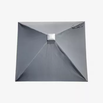 LEIFHEIT Roof LinoProtect 400 Wäschespinne con cubierta protectora, 40 m de tendedero, 4 cuerdas, marco de aluminio, plata/gris