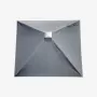 LEIFHEIT Roof LinoProtect 400 Wäschespinne con cubierta protectora, 40 m de tendedero, 4 cuerdas, marco de aluminio, plata/gris