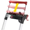 Escalera doméstica de aluminio Hailo L100 TopLine 8050-607, 6 peldaños, con bandeja multifunción