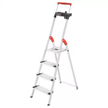 HAILO L85 ComfortLine escalera doméstica de aluminio de 4 peldaños