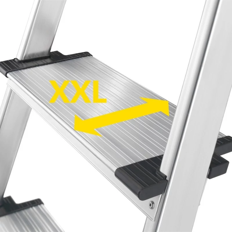 HAILO L85 ComfortLine escalera doméstica de aluminio de 4 peldaños