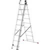 HAILO ProfiStep Combi escalera de aluminio 3x9 peldaños