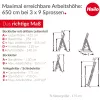 HAILO ProfiStep Combi escalera de aluminio 3x9 peldaños