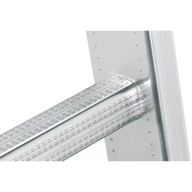 Hailo ProfiStep uno 7115-007 escalera de apoyo de aluminio, altura de trabajo máx. 5,15 m, plata