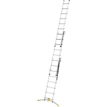 HAILO escalera combinada HobbyLOT aluminio 2x8 + 1x9 peldaños