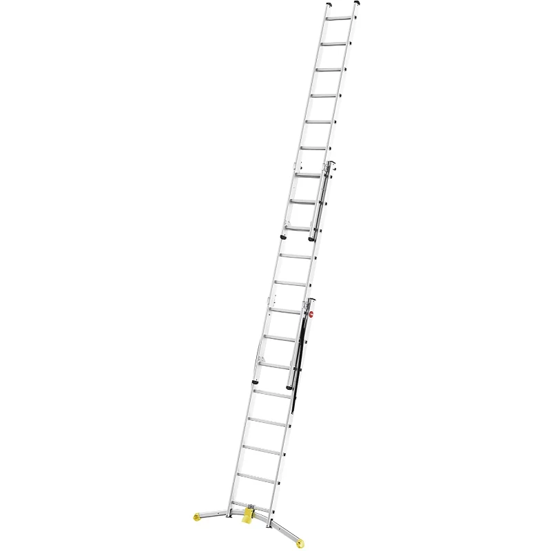 HAILO escalera combinada HobbyLOT aluminio 2x8 + 1x9 peldaños