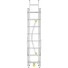 HAILO escalera combinada HobbyLOT aluminio 2x8 + 1x9 peldaños