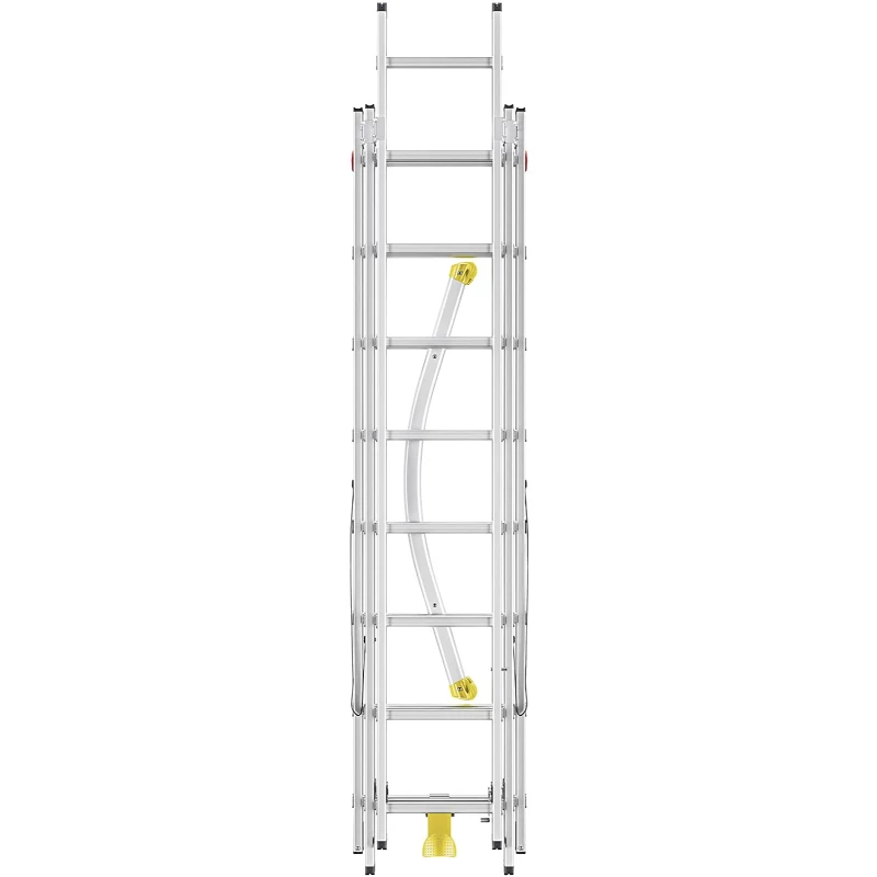 HAILO escalera combinada HobbyLOT aluminio 2x8 + 1x9 peldaños