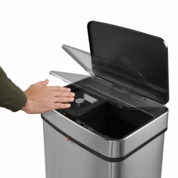 HAILO Öko Vario XL sistema de separación de residuos, 2x25L, acero inoxidable
