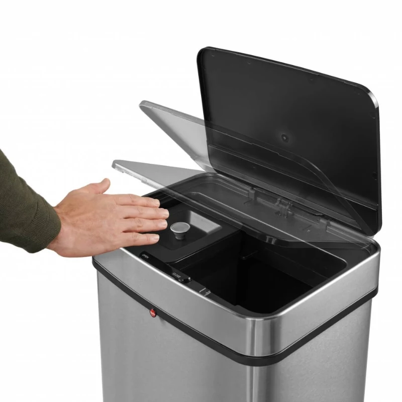 HAILO Öko Vario XL sistema de separación de residuos, 2x25L, acero inoxidable