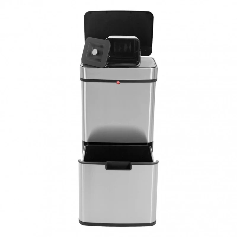 HAILO Öko Vario XL sistema de separación de residuos, 2x25L, acero inoxidable