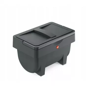 HAILO ÖkoMini S cubo de basura con pedal 4L, gris