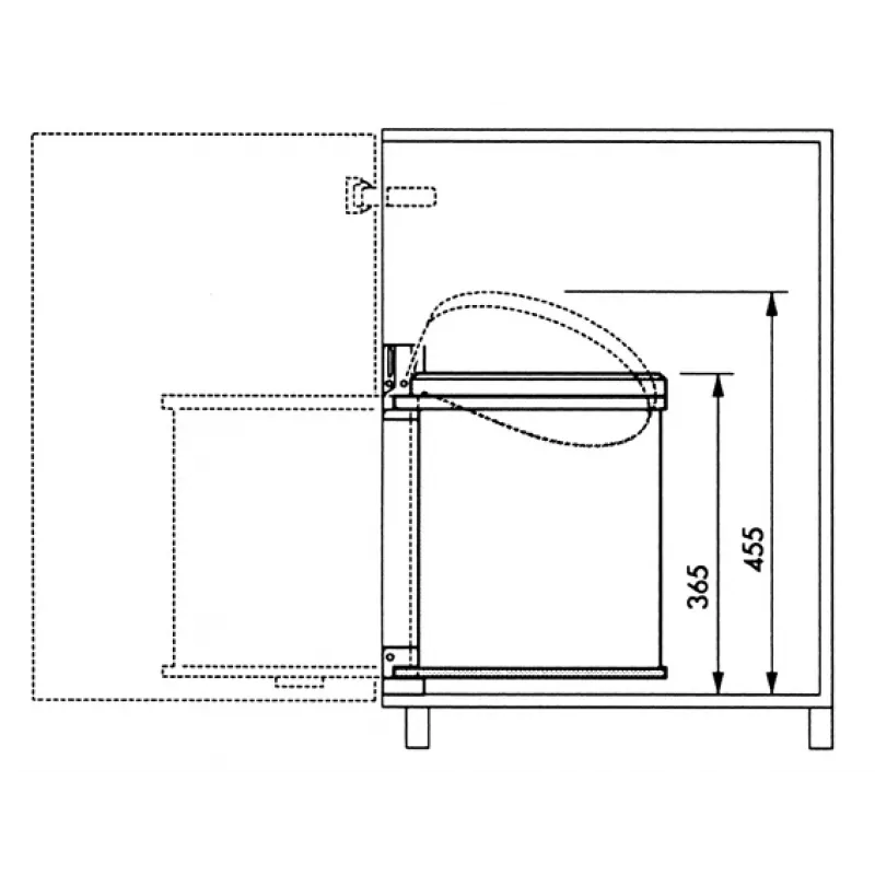 HAILO cubo de basura empotrable Compact-Box M 15L blanco