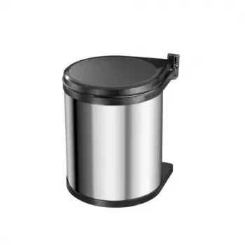 HAILO Compact-Box M 15L cubo de basura con pedal de acero inoxidable con tapa soft-close