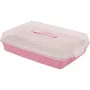 CURVER fiambrera rectangular para tartas 45x29,5x11,1 cm rosa