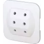 Kopp 174902005 conector macho europeo Type-C, blanco, 2,5 A, 250 V, bornes de tornillo, automontaje