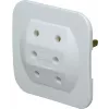 Kopp 174902005 conector macho europeo Type-C, blanco, 2,5 A, 250 V, bornes de tornillo, automontaje