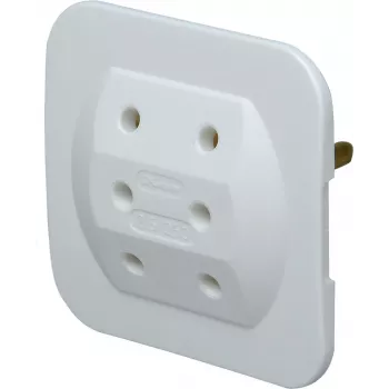 Kopp 174902005 conector macho europeo Type-C, blanco, 2,5 A, 250 V, bornes de tornillo, automontaje