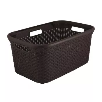 CURVER cesto de ropa Style 45L 59,2 x 38 x 27 cm marrón oscuro