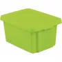 CURVER Essentials caja de almacenamiento 16L con tapa, verde, 30 x 39 x 21 cm