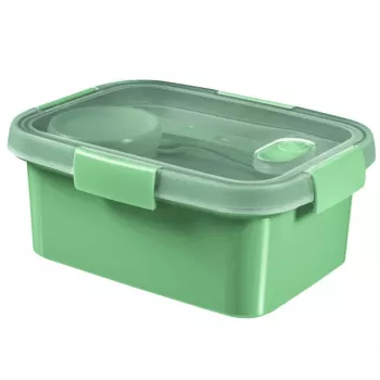 CURVER set de recipientes para alimentos Lunch rectangular 1,2L Smart Eco To Go 20x15x9cm verde suave