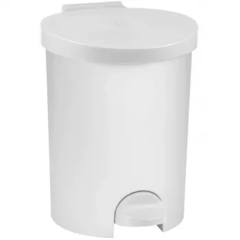 CURVER cubo de basura de pedal Deco 15L blanco con cubo interior extraíble