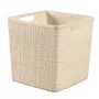 CURVER cesta Jute cuadrada 17L 28x28x27 cm crema