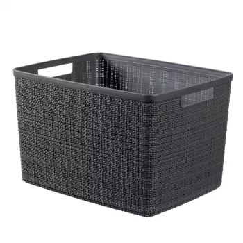 CURVER cesta Jute L 20L 36x28x23cm gris oscuro