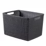 CURVER cesta Jute L 20L 36x28x23cm gris oscuro