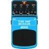 Behringer TM300 Tube Amp Modeler pedal de efectos para guitarra eléctrica, azul/negro