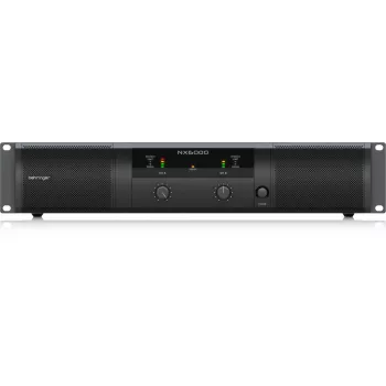 Behringer NX6000 etapa de potencia Class-D 2 x 3000W a 4 ohmios con DSP, negro