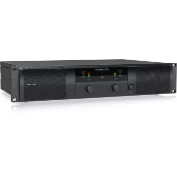 Behringer NX6000 etapa de potencia Class-D 2 x 3000W a 4 ohmios con DSP, negro