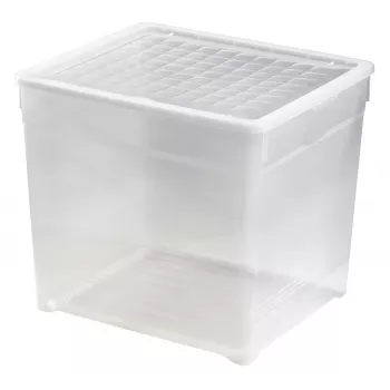 CURVER caja textil con tapa 33L transparente 39,5x34,2x34,3cm