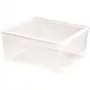 CURVER caja con tapa caja textil 18,5L transparente | 39,6x34,3x17,3cm