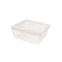 CURVER caja textil con tapa, 10L, transparente, 34,2 x 29,7 x 12,5 cm