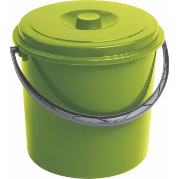 CURVER cubo con tapa 16L verde