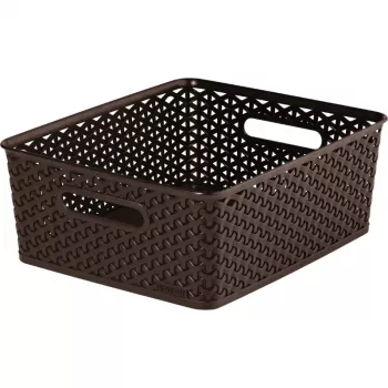 CURVER cesta My Style M 13L marrón oscuro