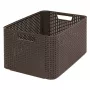 CURVER caja Style L 43,6 x 32,6 x 23 cm caja de almacenamiento marrón oscuro