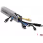 Delock canaleta para cables 30 x 40 mm - longitud 1 m gris