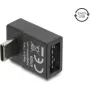 Delock USB 2.0 USB Type-C macho a Easy USB Type-A hembra adaptador acodado, negro