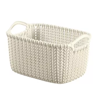 Curver Knit XS cesta de almacenamiento rectangular 3L blanca 25x18x14 cm