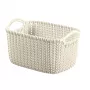 Curver Knit XS cesta de almacenamiento rectangular 3L blanca 25x18x14 cm