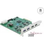 Delock tarjeta PCI Express x4 a 4 x USB 5 Gbps USB Type-A de cuatro canales